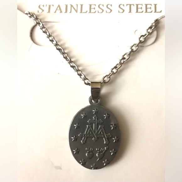 Our Lady of Graces Virgin Mary Miraculous Medal Devotion Sacred Catholic Pendant - Picture 13 of 16